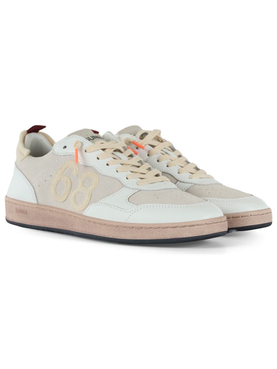 BIANCO | Sneakers in pelle e tessuto URBAN BASKET 1968