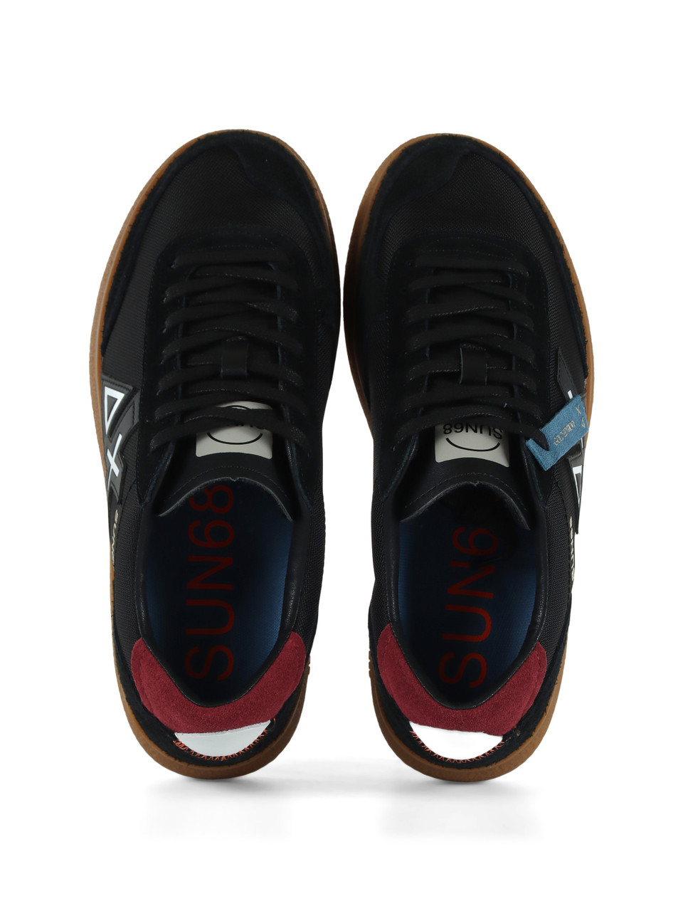 NERO | Sneakers in pelle ed ecopelle LUIS NYLON