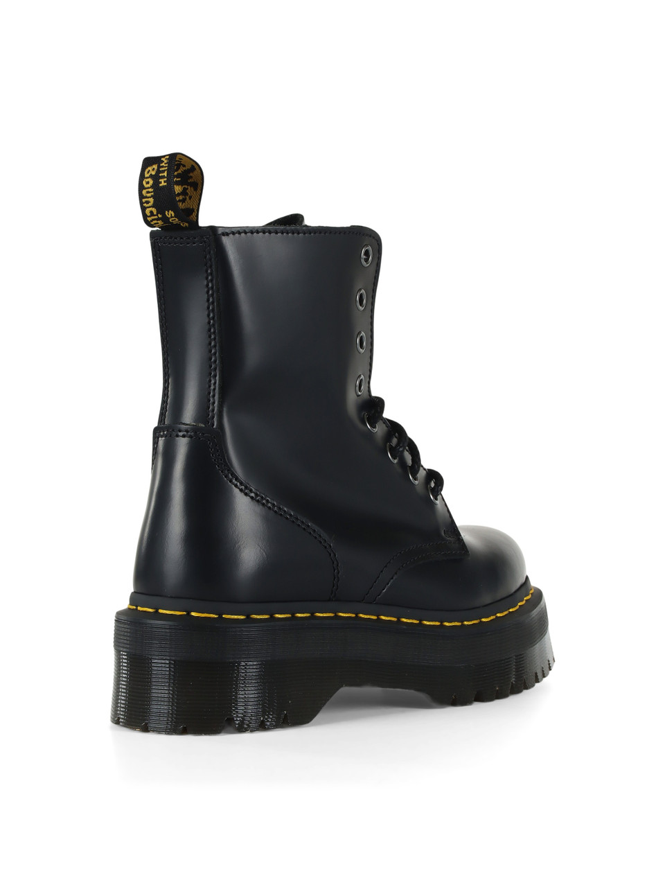 NERO | Anfibi platform JADON in pelle Polished Smooth