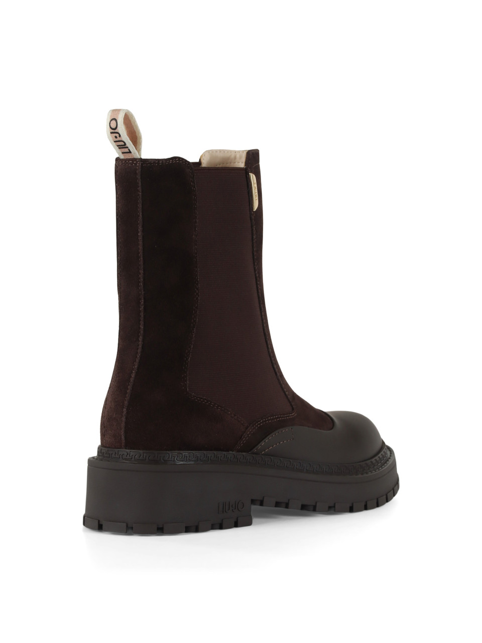 MARRONE | Stivaletti RUMI 47 in pelle e tessuto
