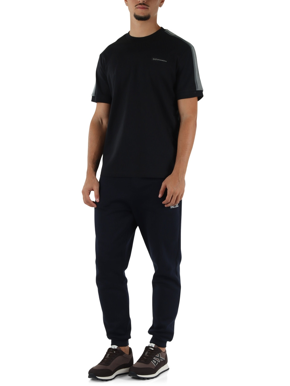 NERO | T-shirt in cotone Regular fit con patch logo