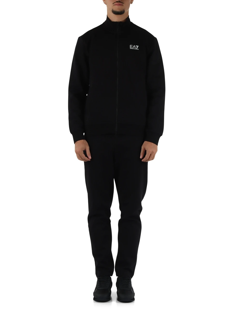 NERO | Tura sportiva regular fit in cotone felpato