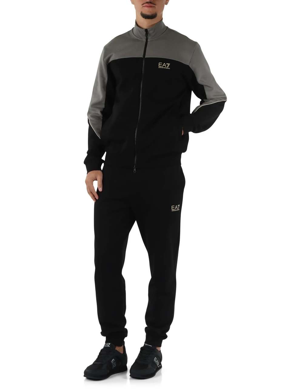 NERO | Tura sportiva regular fit in cotone felpato