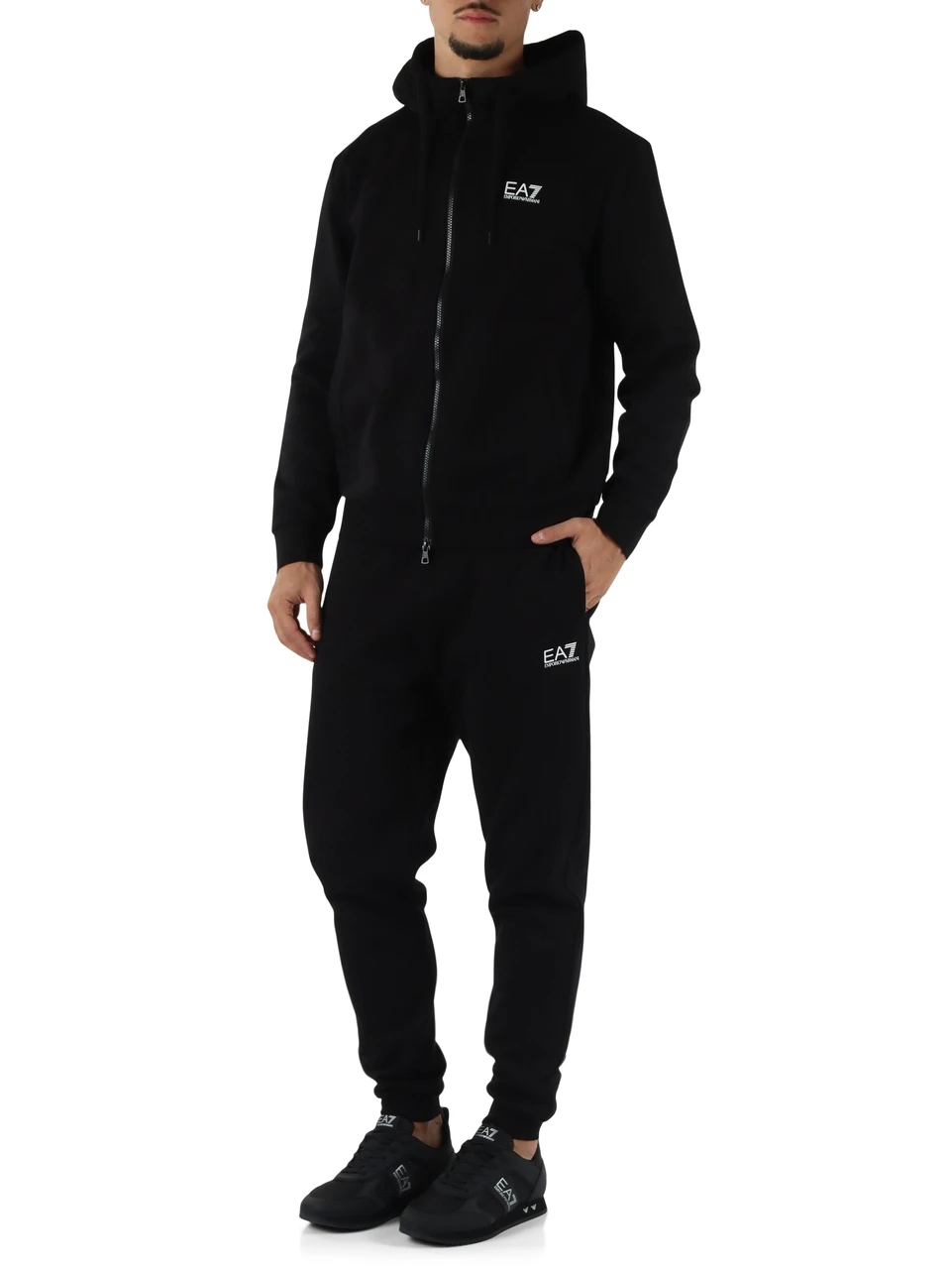 NERO | Tura sportiva regular fit in cotone felpato