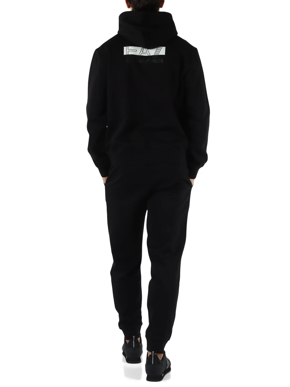 NERO | Tura sportiva slim fit in cotone felpato