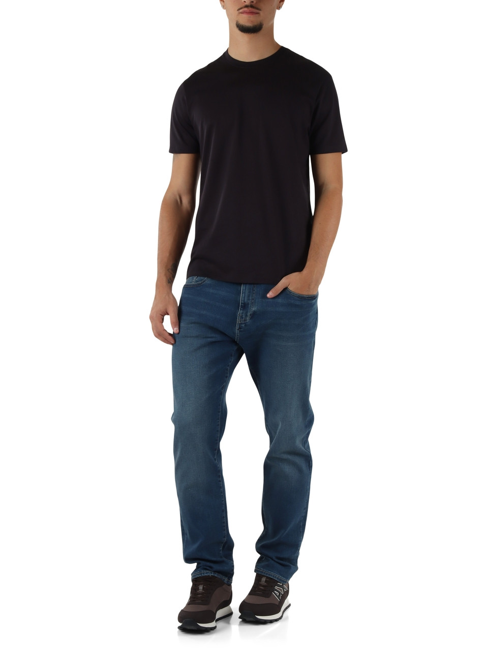 BLU SCURO | T-shirt in cotone extra slim fit