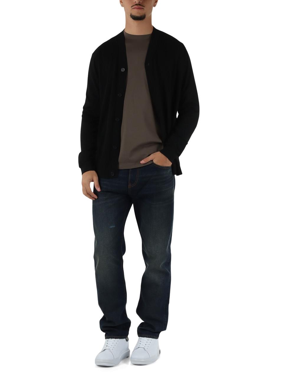 TORTORA | T-shirt regular fit in cotone con manica lunga