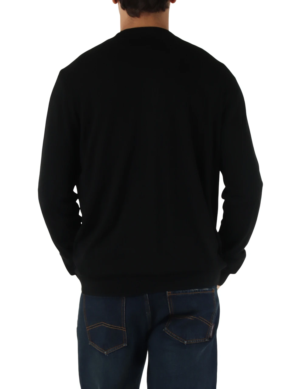 NERO | Cardigan in misto lana e lyocell