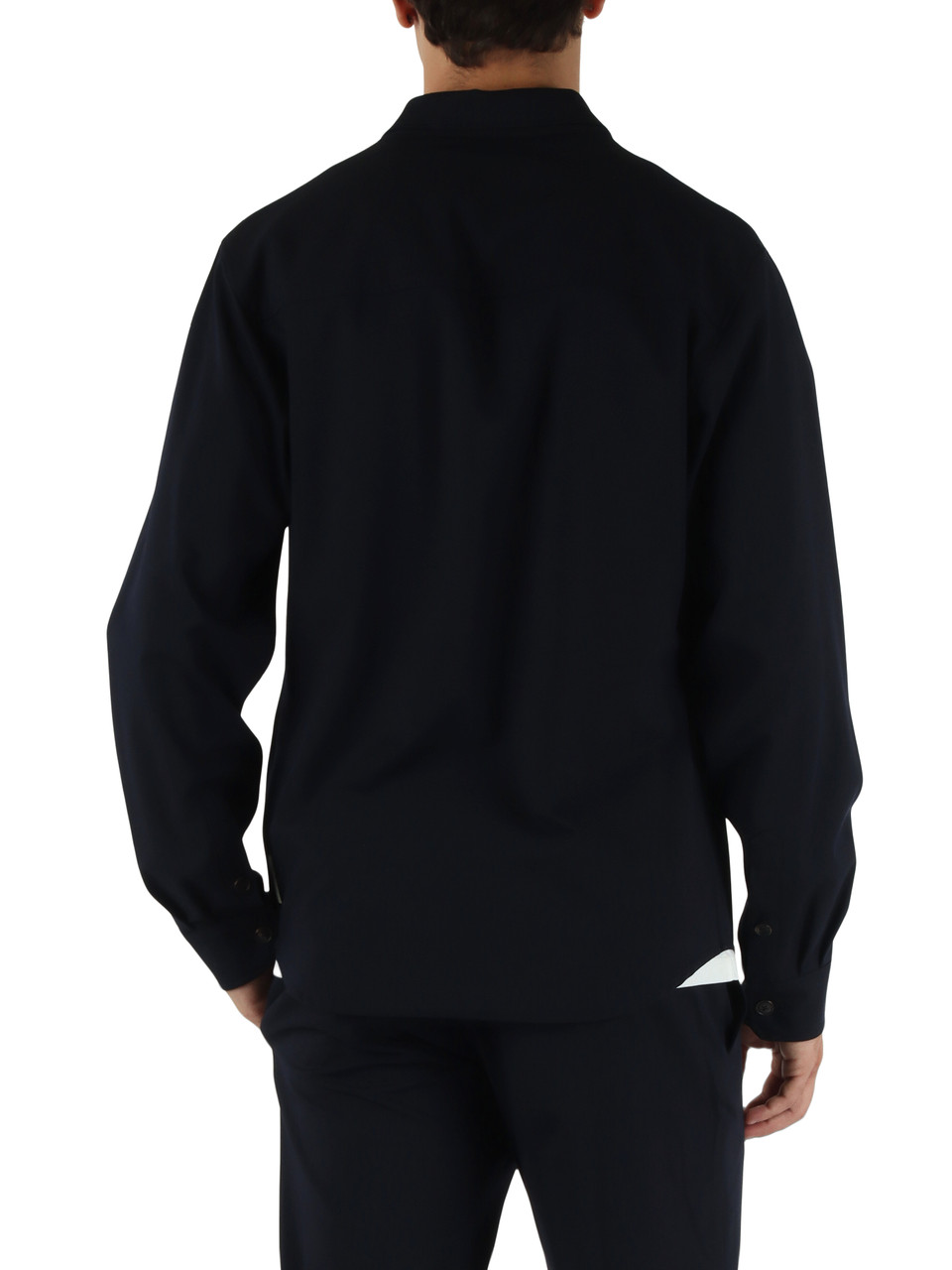BLU SCURO | Giacca in tessuto stretch di misto viscosa