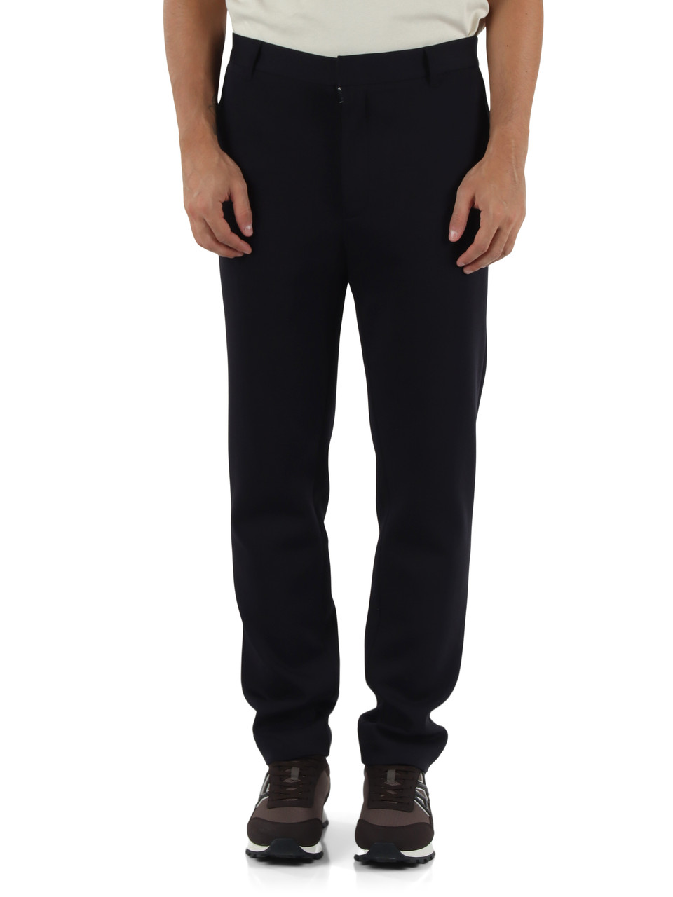 BLU SCURO | Pantaloni in misto cotone