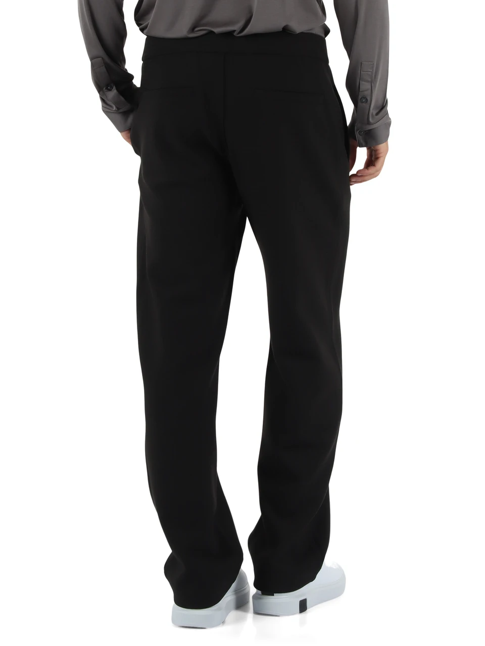 NERO | Pantaloni sportivi in misto cotone e lyocell