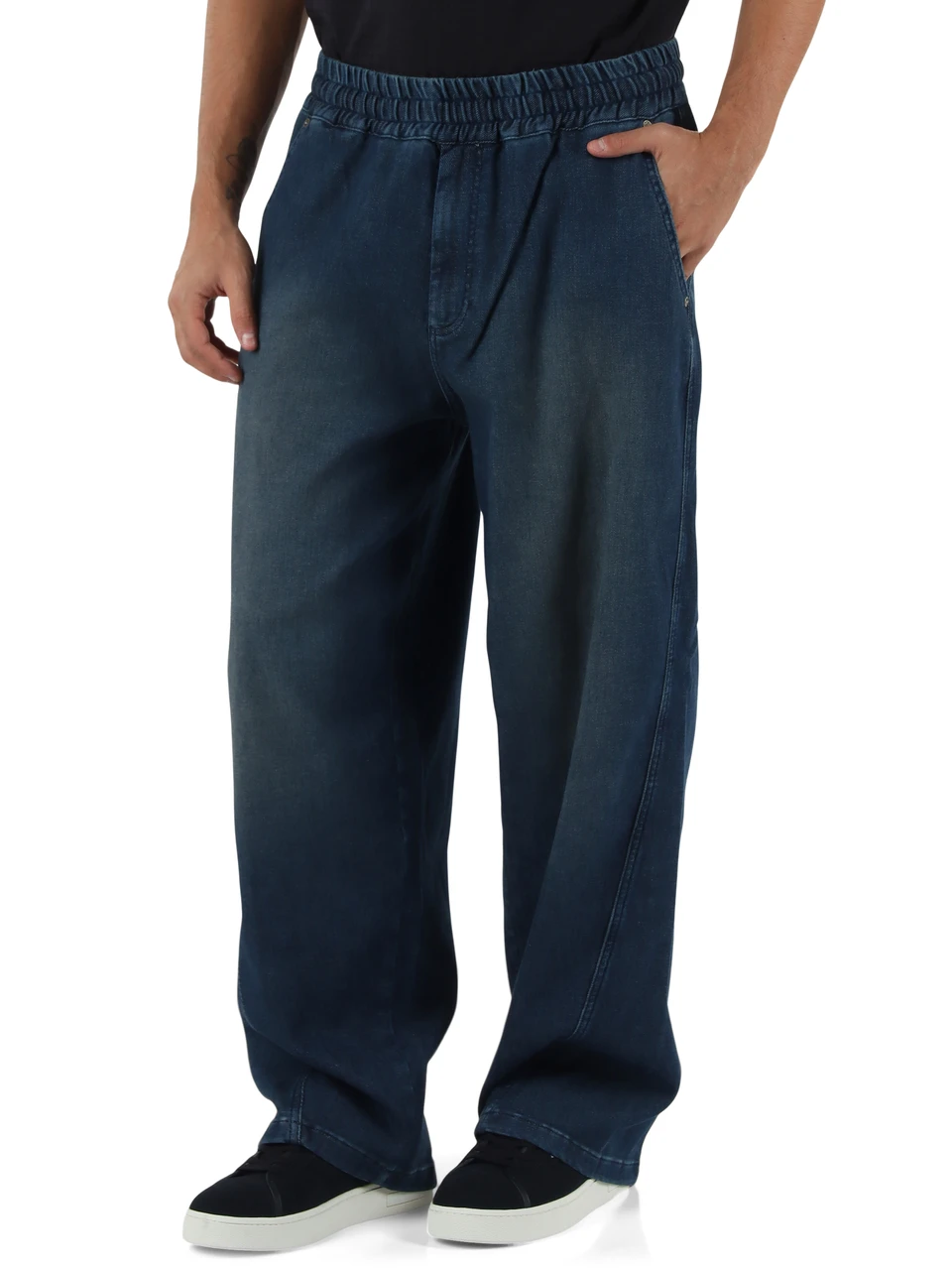 BLU | Pantaloni jeans con vita elasticizzata