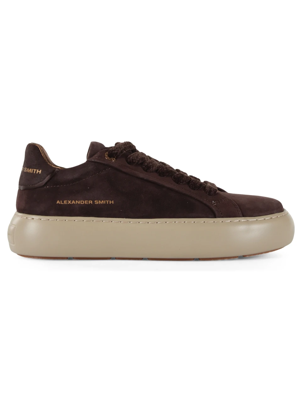 marrone scuro | Sneakers in suede SOHO