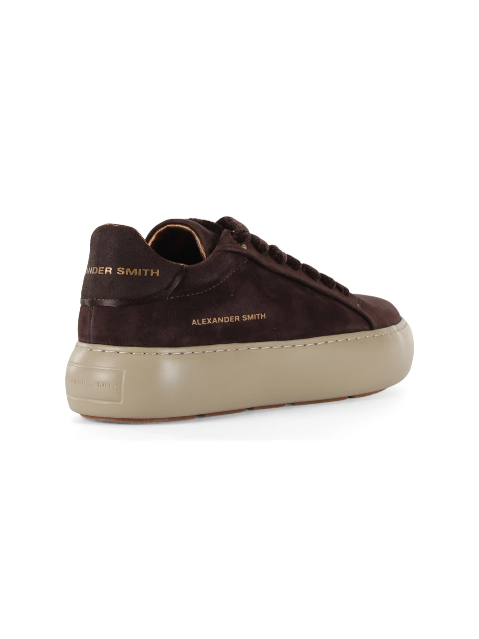 marrone scuro | Sneakers in suede SOHO