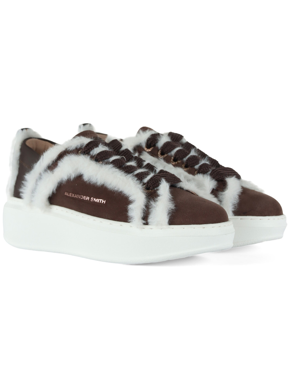 MARRONE | Sneakers in suede WEMBLEY HIGH