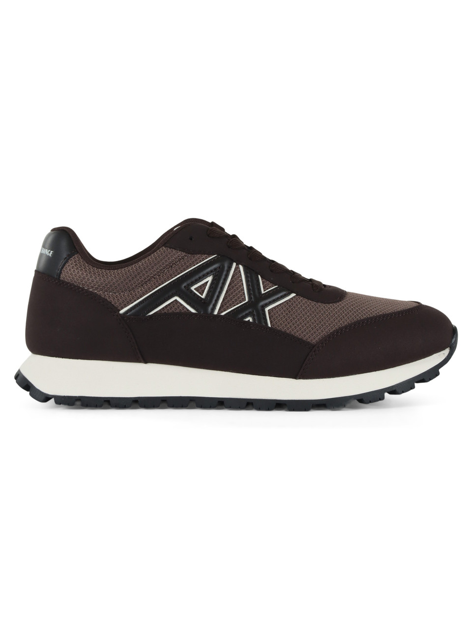 MARRONE | Sneakers in tessuto ed eco suede