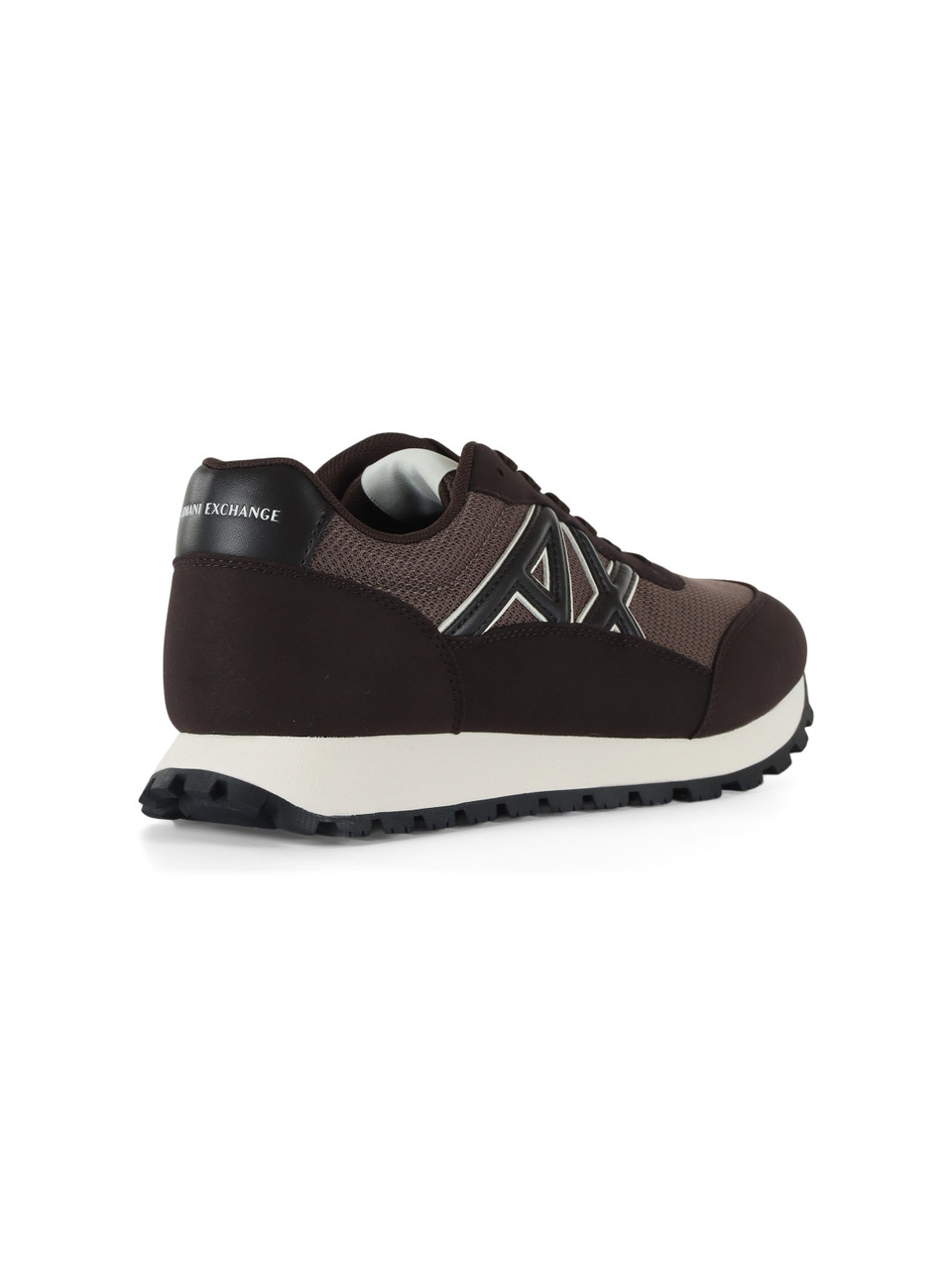 MARRONE | Sneakers in tessuto ed eco suede