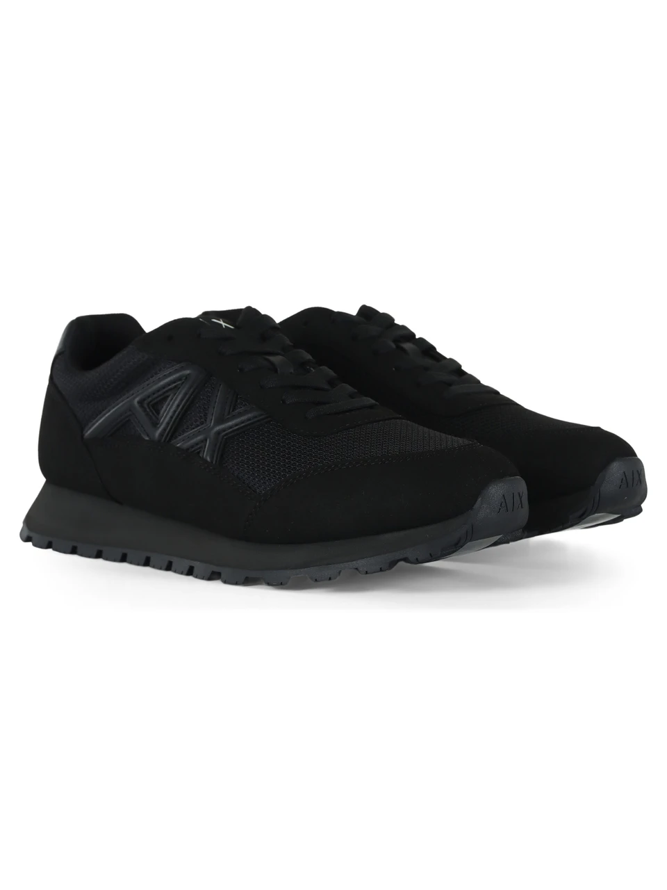 NERO | Sneakers in tessuto ed eco suede