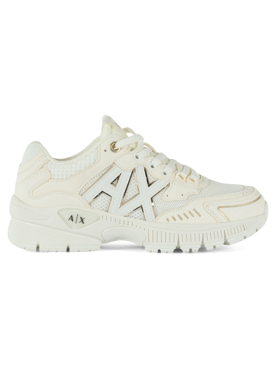 OFF WHITE | Sneakers in tessuto ed eco suede con patch logo