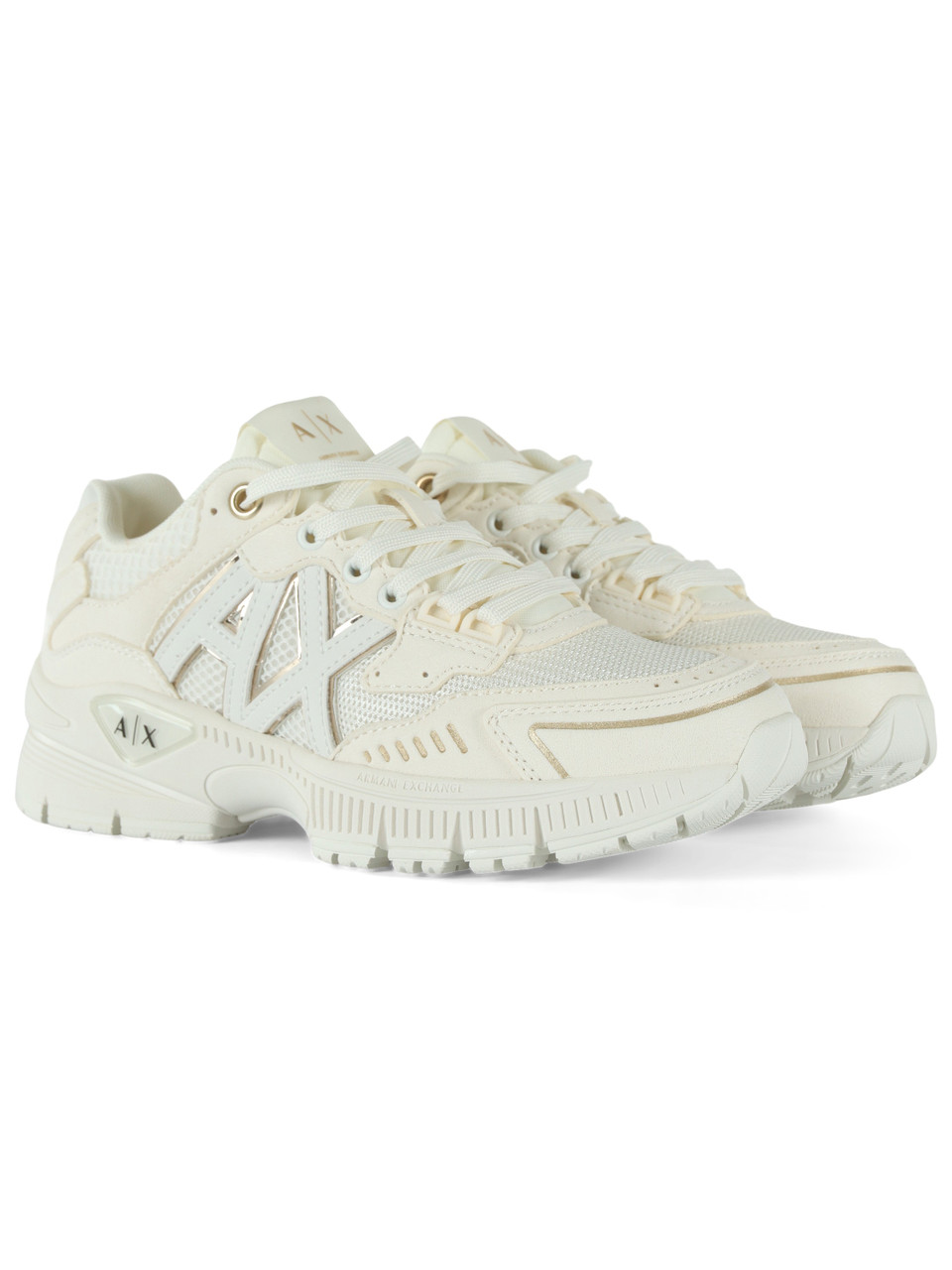 OFF WHITE | Sneakers in tessuto ed eco suede con patch logo
