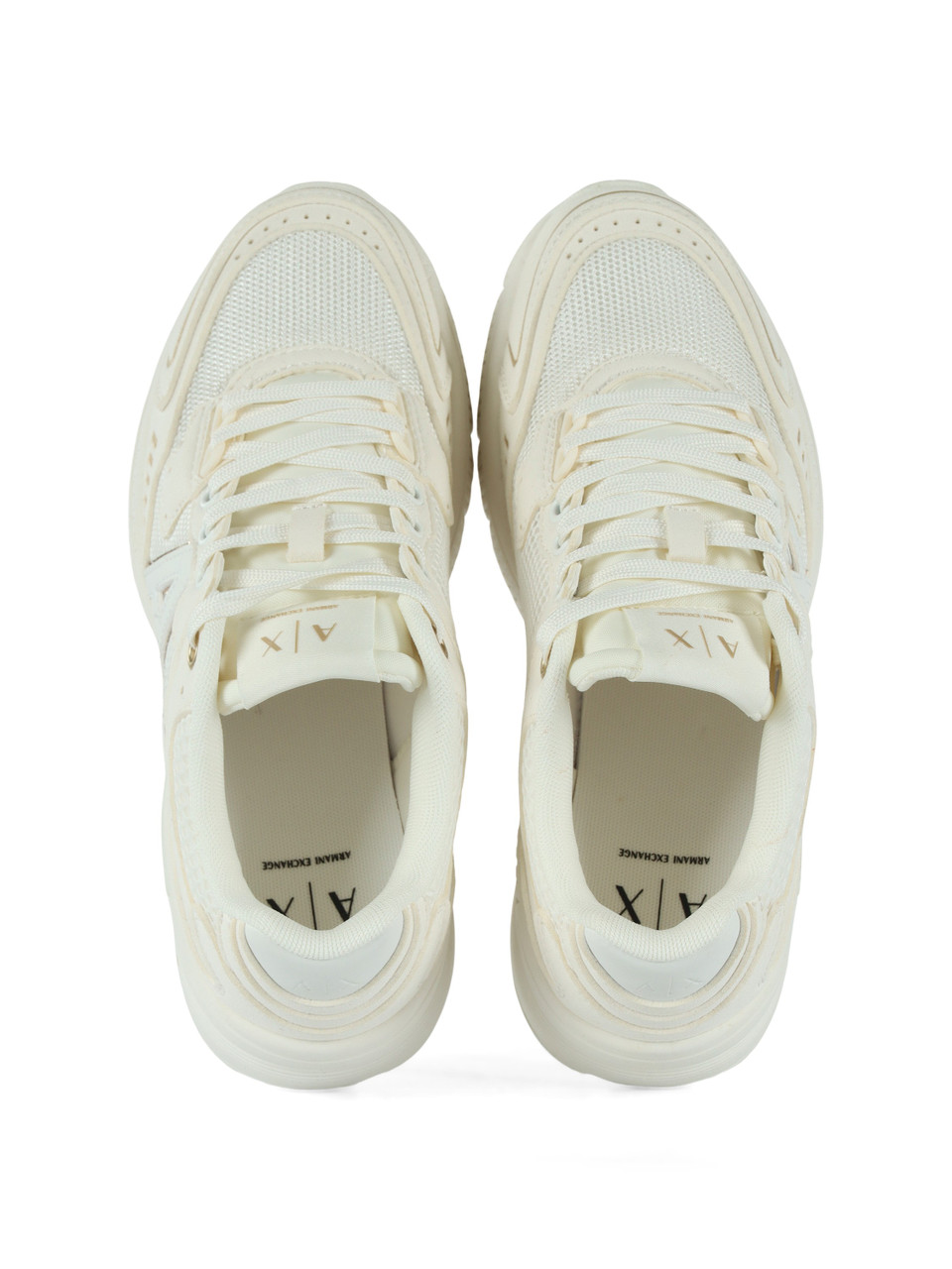 OFF WHITE | Sneakers in tessuto ed eco suede con patch logo
