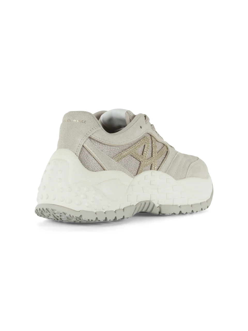 GRIGIO CHIARO | Sneakers in pelle e tessuto con patch logo