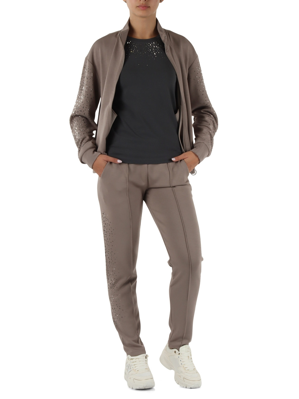 TORTORA | Pantaloni sportivi in misto modal con zip