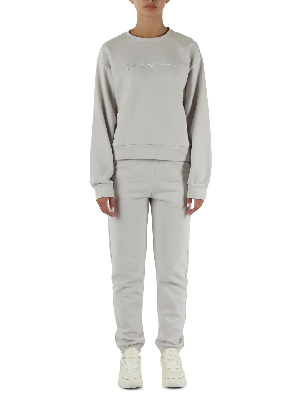 GRIGIO CHIARO | Tuta sportiva in misto cotone