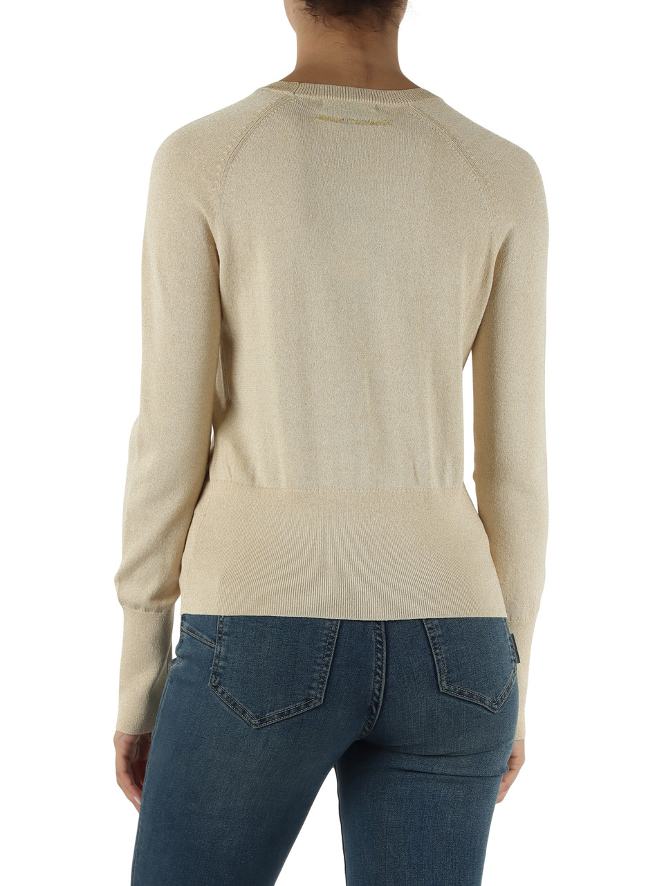 ORO | Maglia lurex con ricamo logo