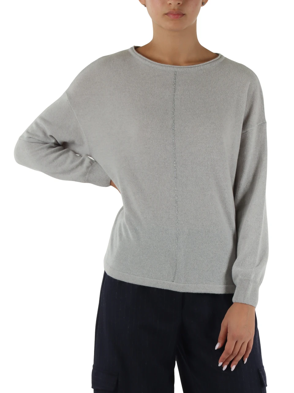 GRIGIO | Maglia in lana merino ultrafine e cashmere