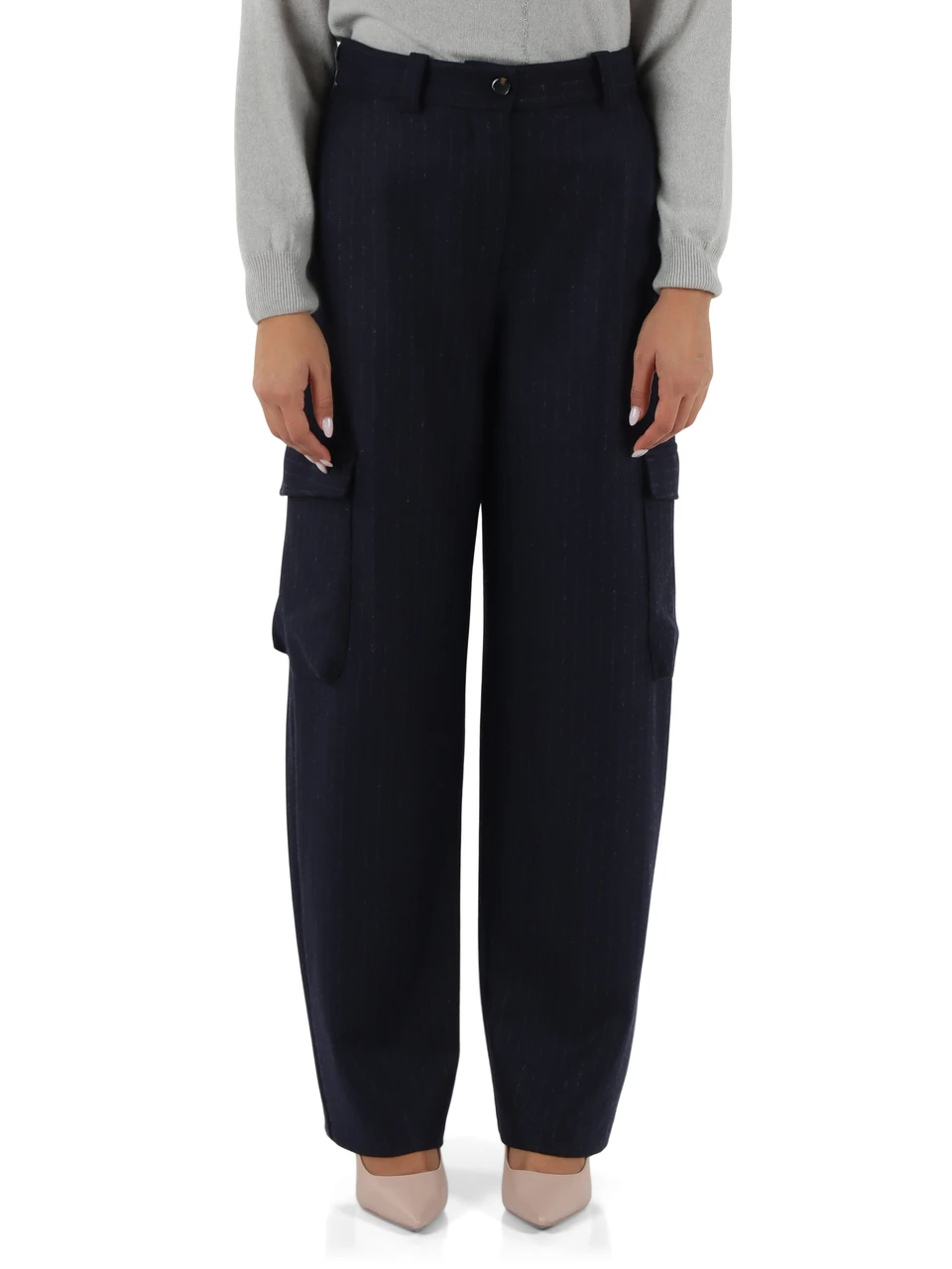 BLU | BARDAZZI X PINKO: Pantalone in misto lana CALDARO