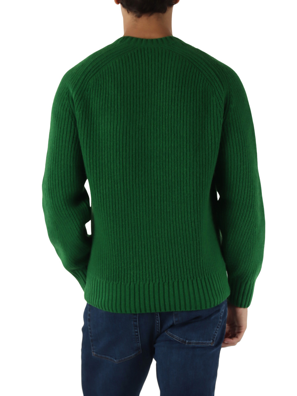 VERDE | Maglia girocollo classic fit in lana