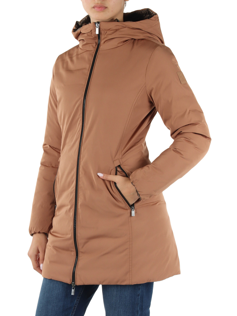 MARRONE CHIARO | Piumino reversibile KALIE 3.0 800 Fill Power