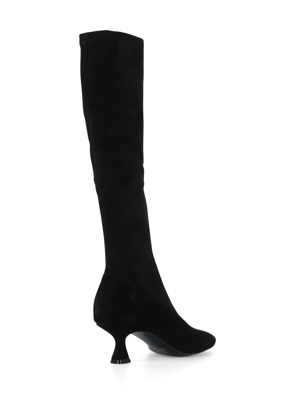 NERO | Stivali in suede con tacco a rocchetto