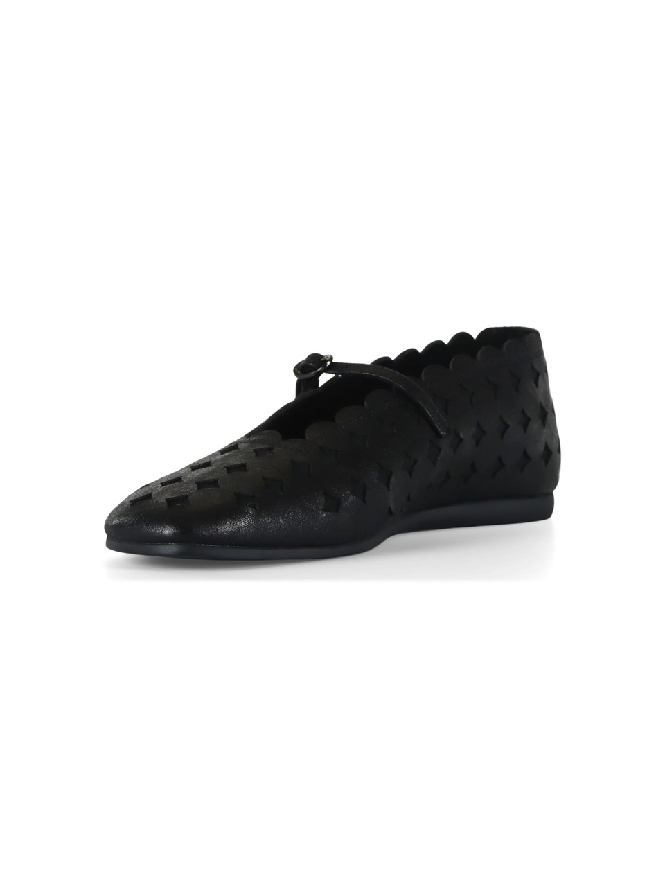 NERO | Ballerine in pelle con cinturino