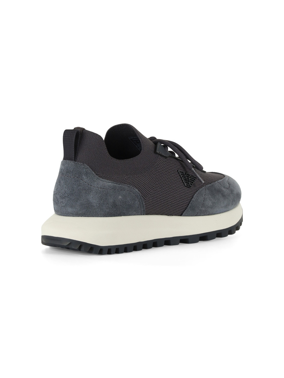 GRIGIO | Sneakers in suede e tessuto stretch