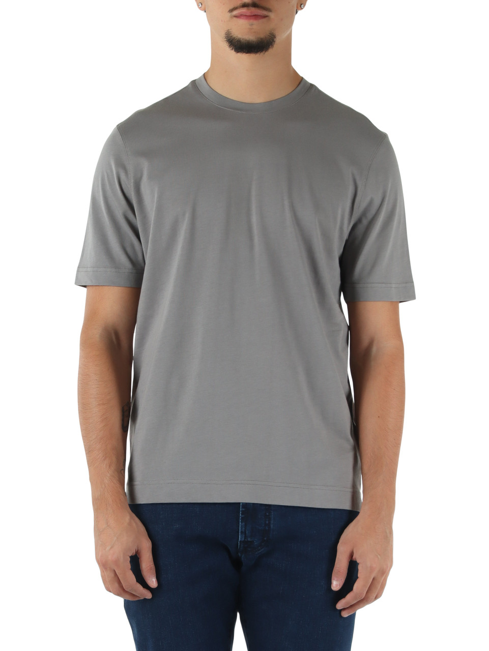 GRIGIO | T-shirt Second Skin in cotone Supima