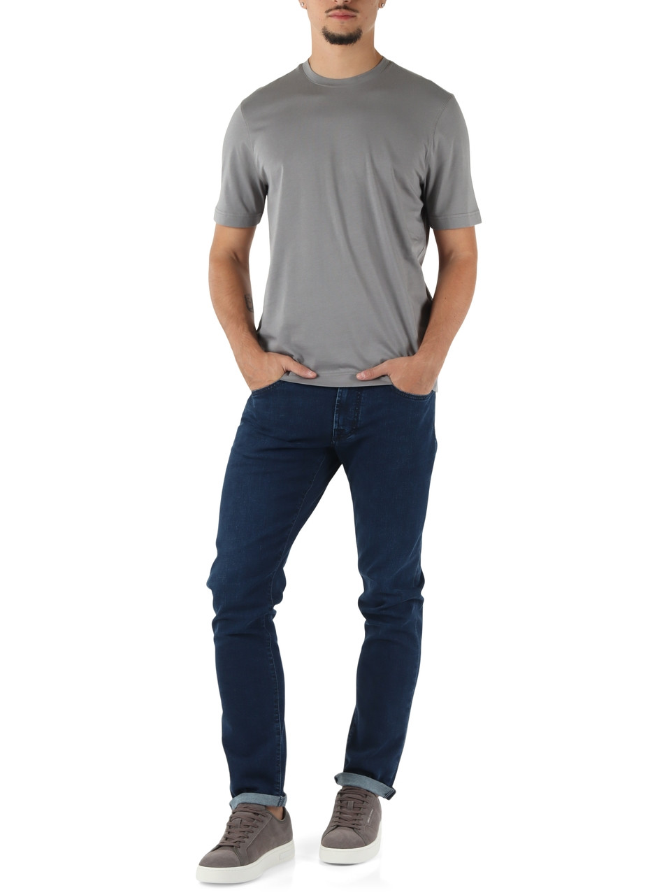 GRIGIO | T-shirt Second Skin in cotone Supima