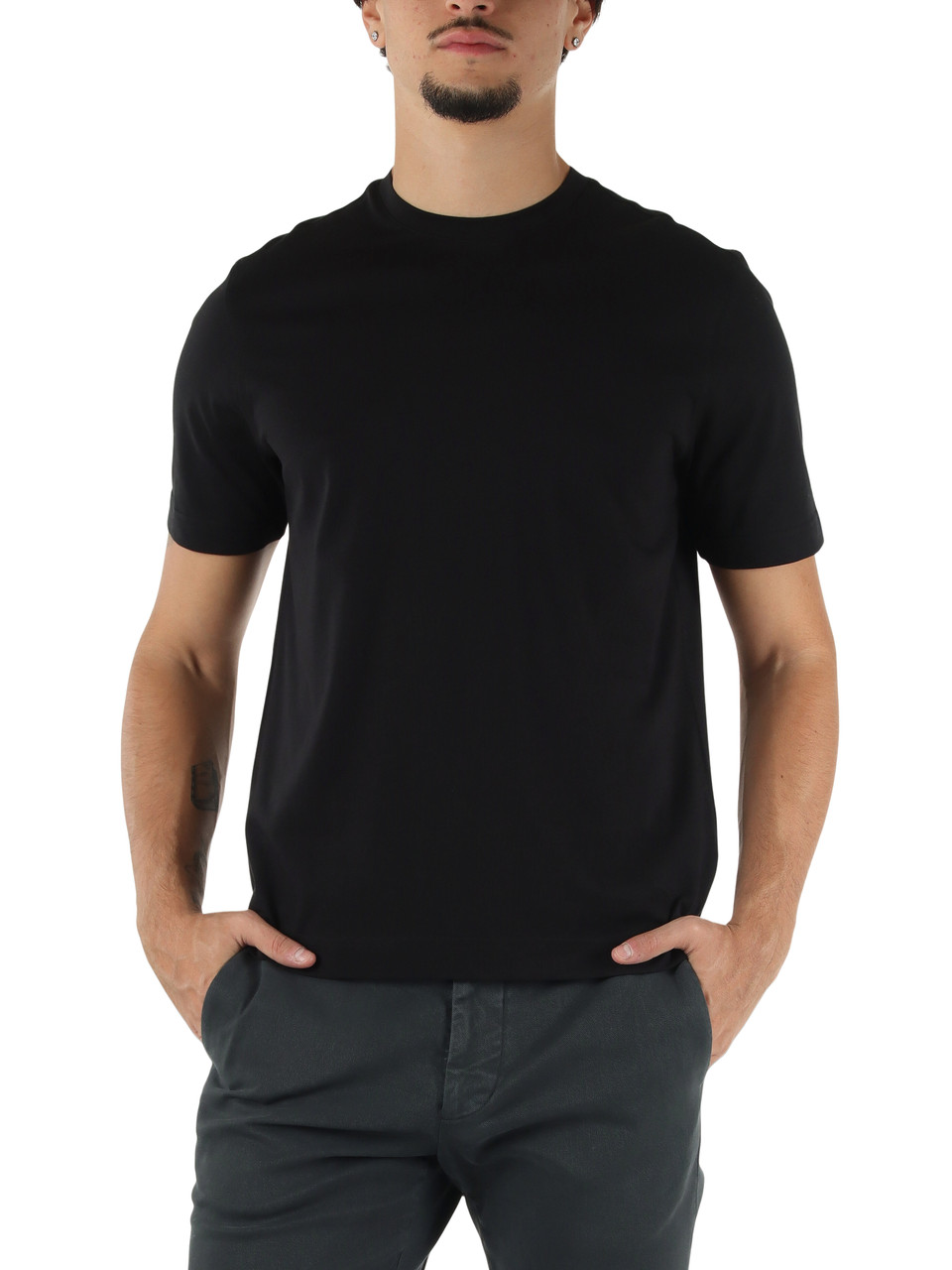 NERO | T-shirt Second Skin in cotone Supima