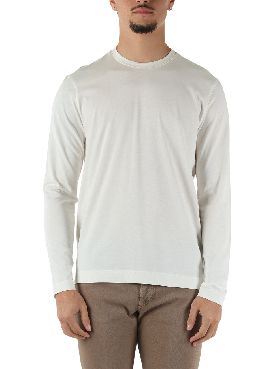 OFF WHITE | T-shirt Second Skin manica lunga in cotone Supima