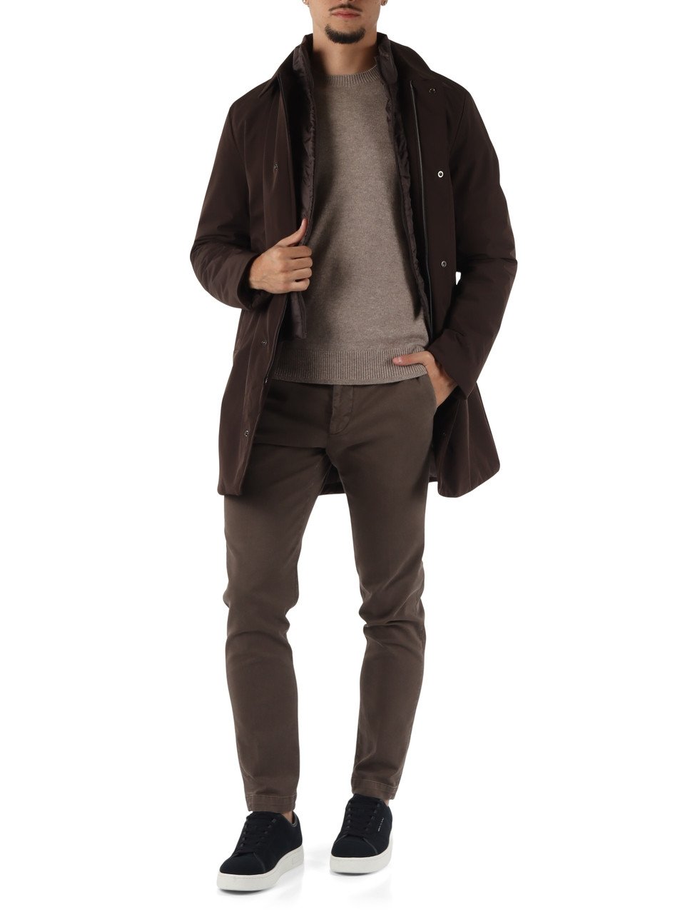 TORTORA | Maglia girocollo in lana e cashmere