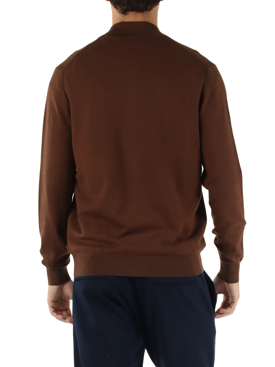 MARRONE | Cardigan con zip Second Skin Viscose Cashmere
