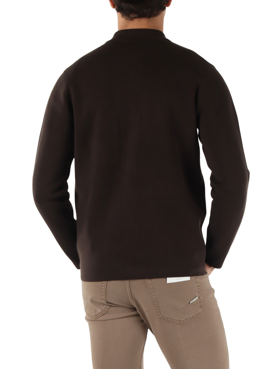 MARRONE | Cardigan Second Skin Tech Merinos Tencel