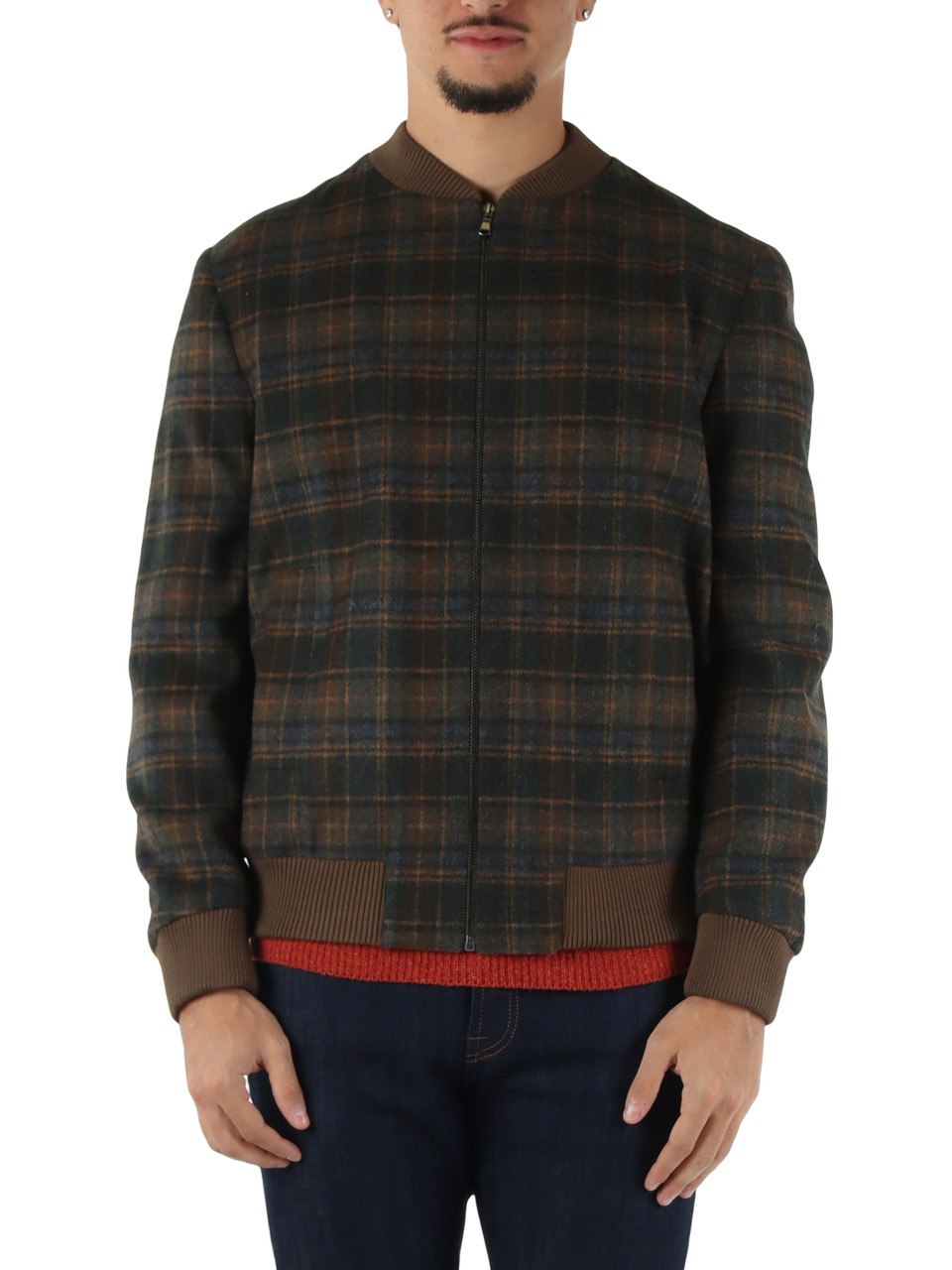 VERDE | Giacca modello bomber in misto lana BARRY