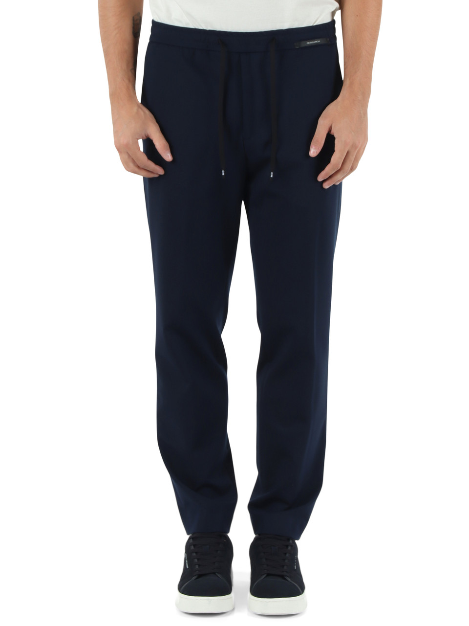 BLU SCURO | Pantalone in jersey Research MC-ADAM/3205