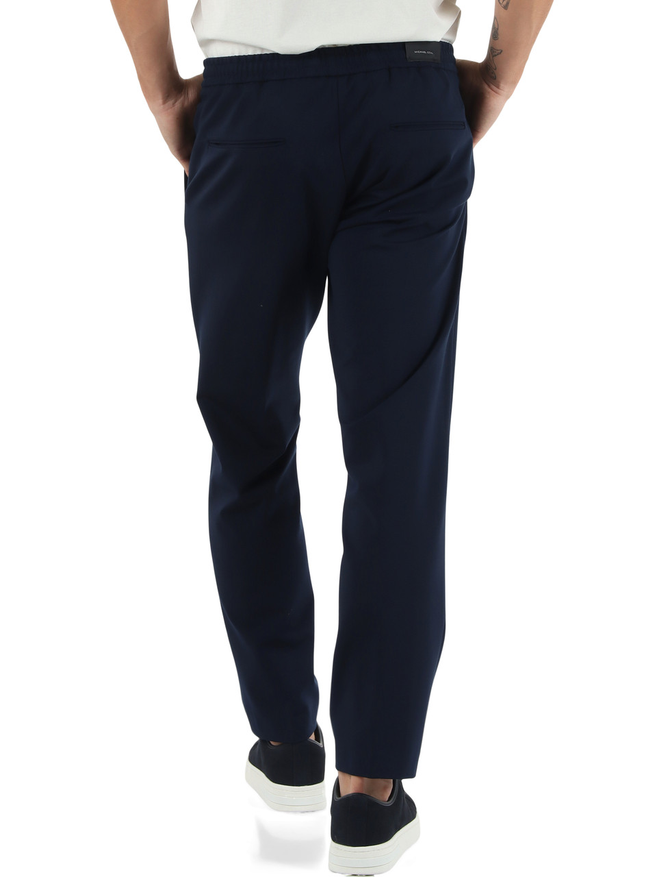 BLU SCURO | Pantalone in jersey Research MC-ADAM/3205