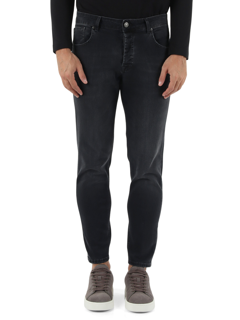GRIGIO SCURO | Pantalone jeans cinque tasche MC-DAVID/1218W694 CAPRI