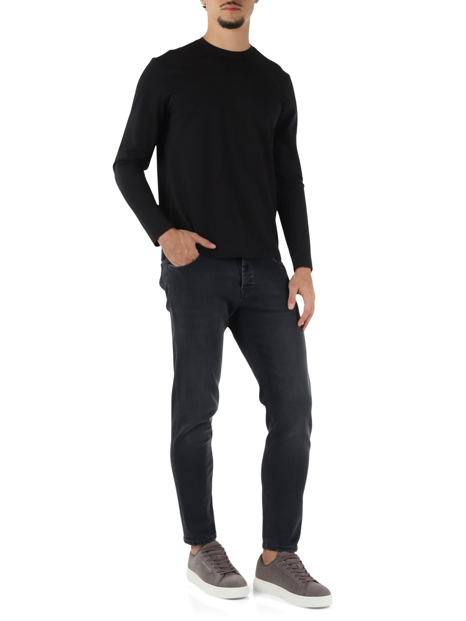 GRIGIO SCURO | Pantalone jeans cinque tasche MC-DAVID/1218W694 CAPRI