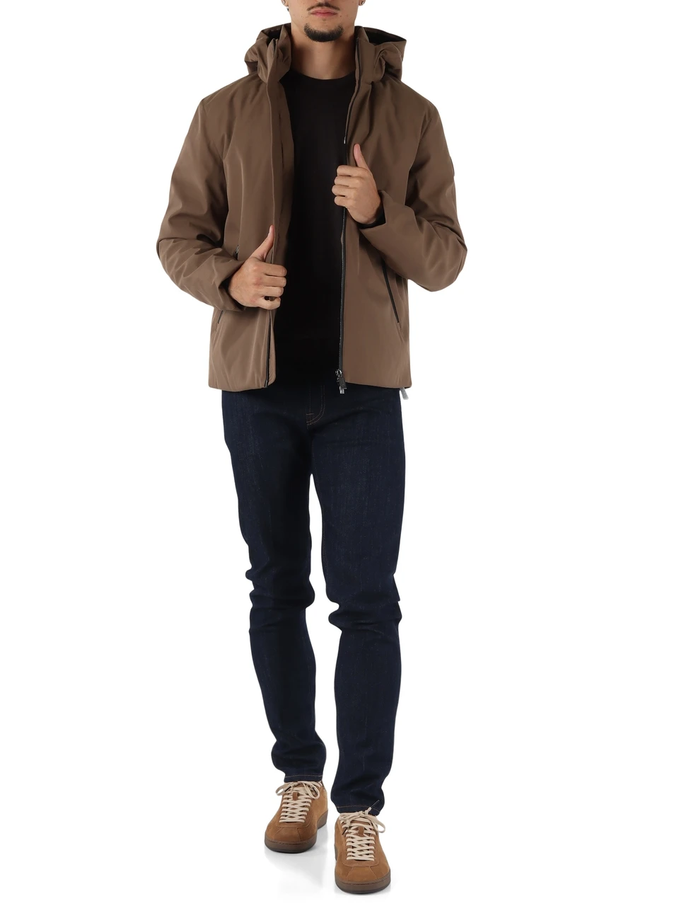 fango | Piumino con cappuccio HERRING 3.0 Soft Shell