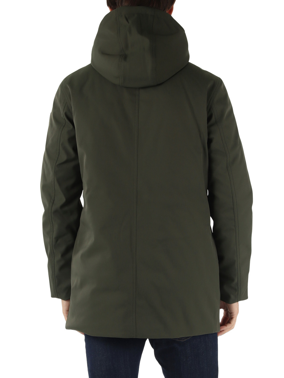 VERDE SCURO | Piumino tre quarti con cappuccio HERDO 3.0 Soft Shell